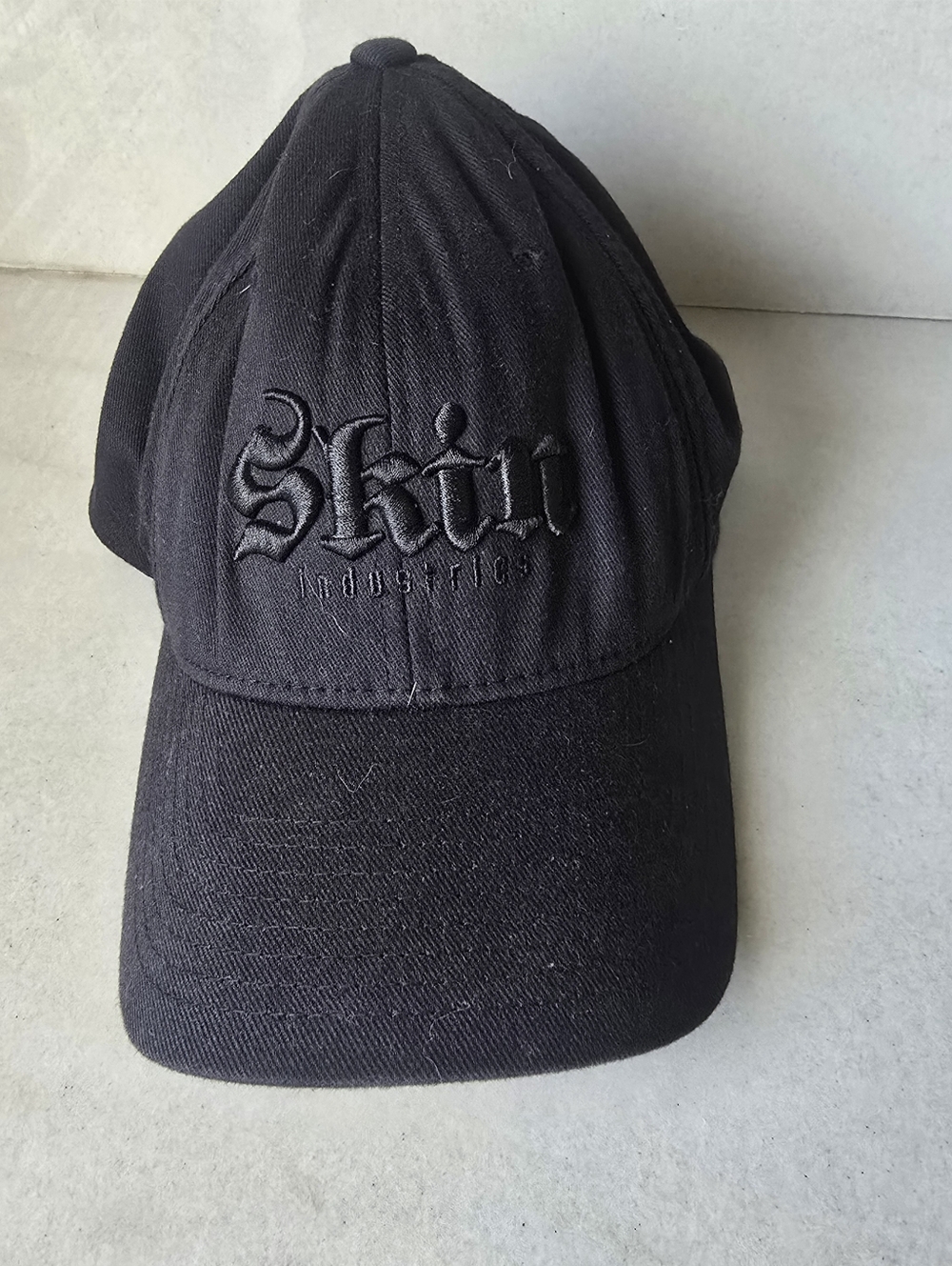 Skin Industries Black Flex Fit Baseball Cap Size S/M